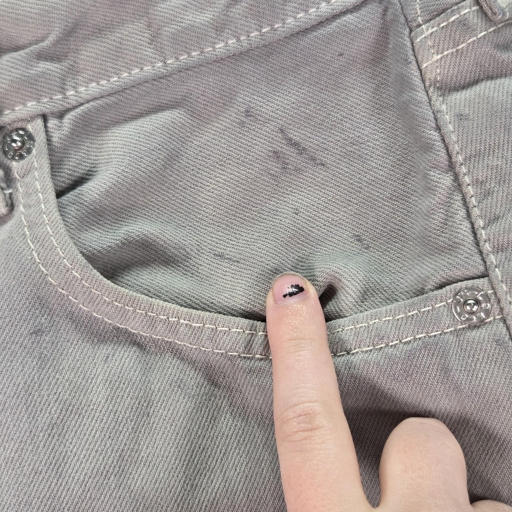 VTG Levis 501 Jeans Mens Gray‎ Wash Regular Straight Button Fly Fits 30x27 - Picture 11 of 16